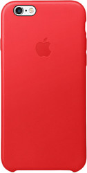 Отзывы Чехол Apple Leather Case для iPhone 6 / 6s Red [MKXX2]