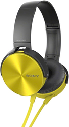 Отзывы Наушники с микрофоном Sony MDR-XB450AP (желтый)