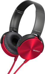 Отзывы Наушники с микрофоном Sony MDR-XB450AP (красный)