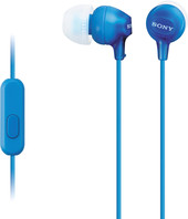 Отзывы Наушники с микрофоном Sony MDR-EX15AP (голубой)