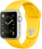 Отзывы Умные часы Apple Watch Sport 38mm Silver with Yellow Sport Band [MMF02]