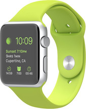Отзывы Умные часы Apple Watch Sport 42mm Silver with Green Sport Band (MJ3P2)
