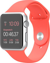 Отзывы Умные часы Apple Watch Sport 42mm Silver with Pink Sport Band (MJ3R2)