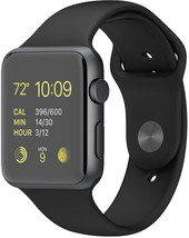 Отзывы Умные часы Apple Watch Sport 42mm Space Gray with Black Sport Band (MJ3T2)