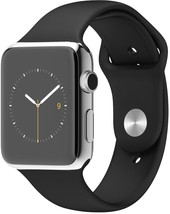 Отзывы Умные часы Apple Watch 42mm Stainless Steel with Black Sport Band (MJ3U2)