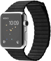 Отзывы Умные часы Apple Watch 42mm Stainless Steel with Black Leather Loop (MJYN2)