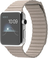 Отзывы Умные часы Apple Watch 42mm Stainless Steel with Stone Leather Loop (MJ432)