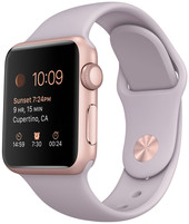 Отзывы Умные часы Apple Watch Sport 38mm Rose Gold with Lavender Sport Band (MLCH2)