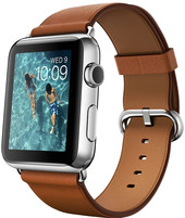 Отзывы Умные часы Apple Watch 42mm Stainless Steel with Saddle Brown Bracelet [MLC92]