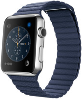 Отзывы Умные часы Apple Watch 42mm Stainless Steel with Midnight Blue Loop [MLFC2]