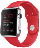 Отзывы Умные часы Apple Watch Sport 42mm Silver with Red Sport Band [MLLE2]
