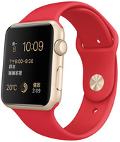 Отзывы Умные часы Apple Watch Sport 42mm Gold with Red Sport Band [MMEE2]