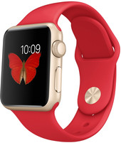 Отзывы Умные часы Apple Watch Sport 38mm Goldl with Red Sport Band [MMEC2]