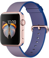 Отзывы Умные часы Apple Watch Sport 42mm Rose Gold with Royal Blue Woven Nylon [MMFP2]