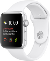 Отзывы Умные часы Apple Watch Series 2 42mm Silver with White Sport Band [MNPJ2]