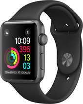 Отзывы Умные часы Apple Watch Series 2 42mm Space Gray with Black Sport Band [MP062]