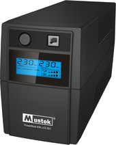 Отзывы Источник бесперебойного питания Mustek PowerMust 636 LCD (650VA), Line Int., IEC [98-LIC-C0636]
