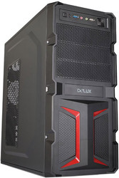 Отзывы Корпус Delux DLC-MV888 Black/Red 450W