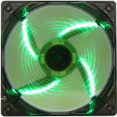 Отзывы Кулер для корпуса GameMax WindForce 4x Green LED (120 мм) [GMX-WF12G]