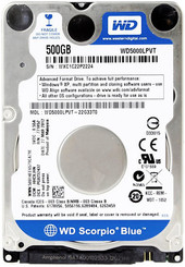 Отзывы Жесткий диск WD Blue 500GB (WD5000LPVX)