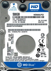Отзывы Жесткий диск WD 500GB (WD5000LPCX-24C6HT0)