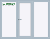 Отзывы Окно ПВХ Salamander Streamline 2080×1430 Г+П/О+Г СП2