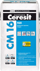 Отзывы Клей для плитки Ceresit CM 16. Эластичный клeй для плитки «Flex»